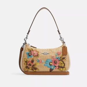 Coach Teri Floral Embroidery shoulder bag crossbody purse